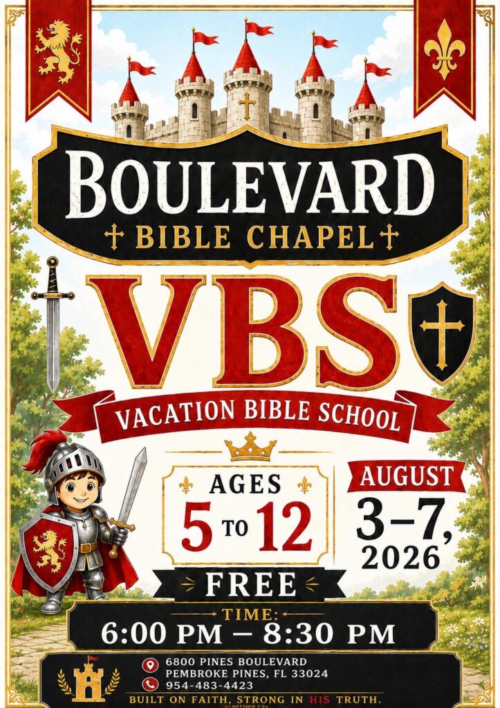 2026 VBS Boulevard Bible Chapel